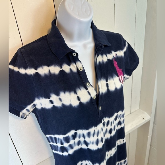 Ralph Lauren Sport Blue Label Logo Dress Color Tie Die Women’s Size M Golf - Picture 4 of 12